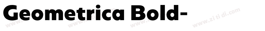 Geometrica Bold字体转换